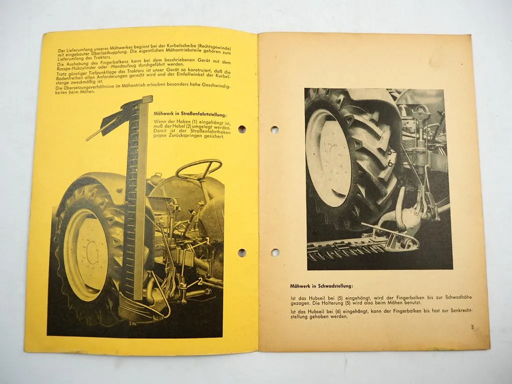 Rasspe Mähwerk für Güldner Schlepper Toledo G40 Ersatzteilliste 1962