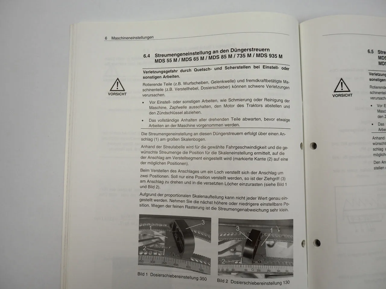 Rauch MDS 55 65 85 735 935 Düngerstreuer Betriebsanleitung 2004