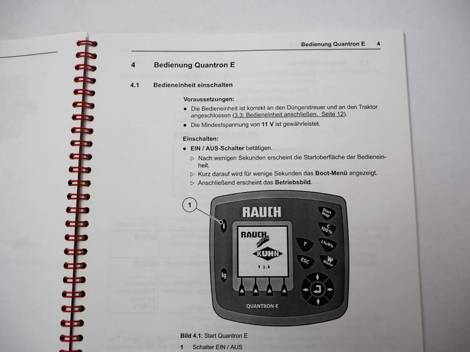 Rauch Quantron E Steuerung für Axis Düngerstreuer Betriebsanleitung 2006