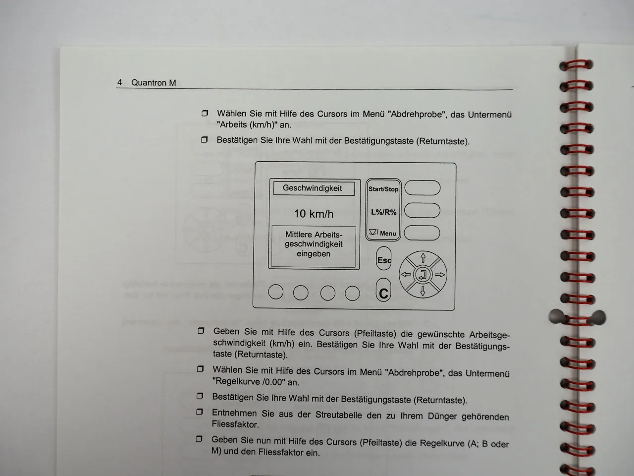 Rauch Quantron M profi Steuerung für Alpha 1131 1141 Axera M Betriebsanleitung