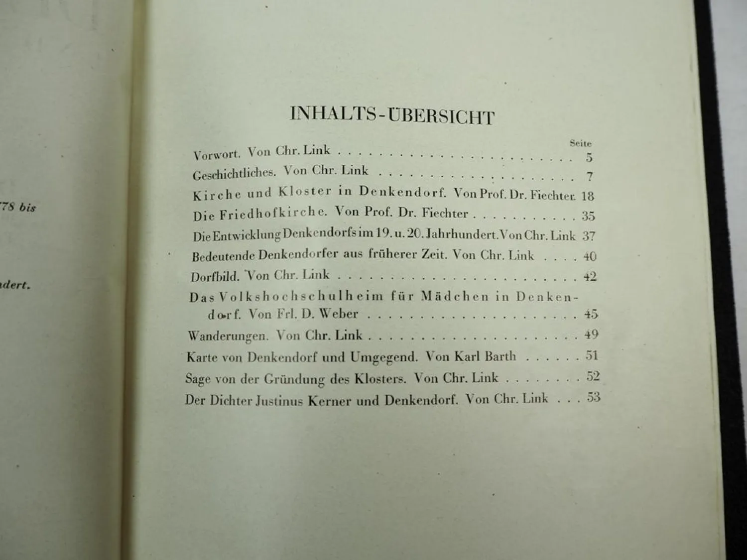 Reiseführer Denkendorf und seine Umgebung 1926 Esslingen Stuttgart