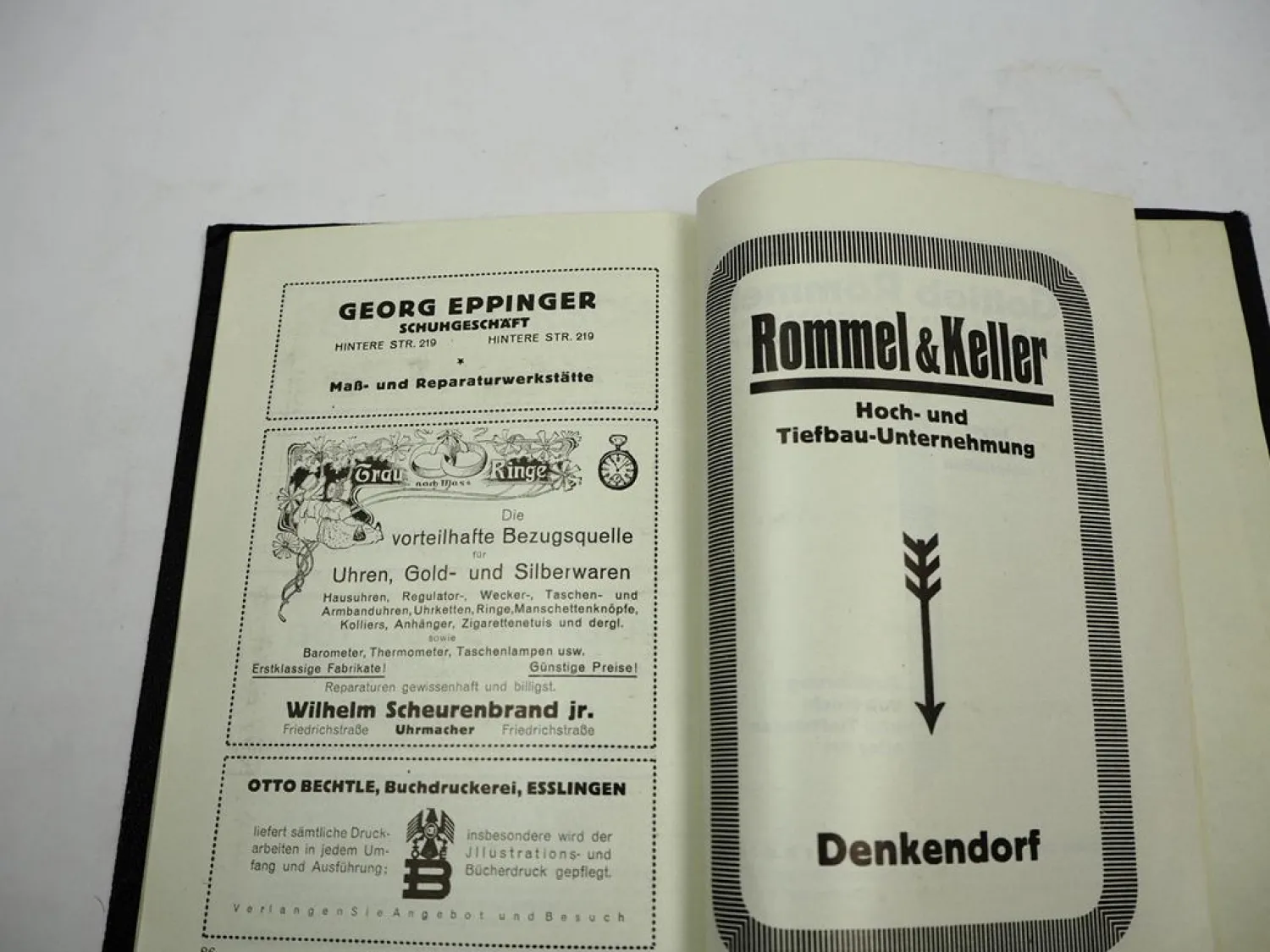 Reiseführer Denkendorf und seine Umgebung 1926 Esslingen Stuttgart