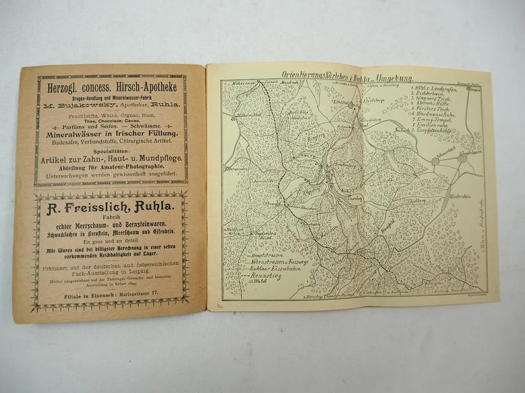 Reiseführer Ruhla in Thüringen Hotel zum Landgrafen 1903