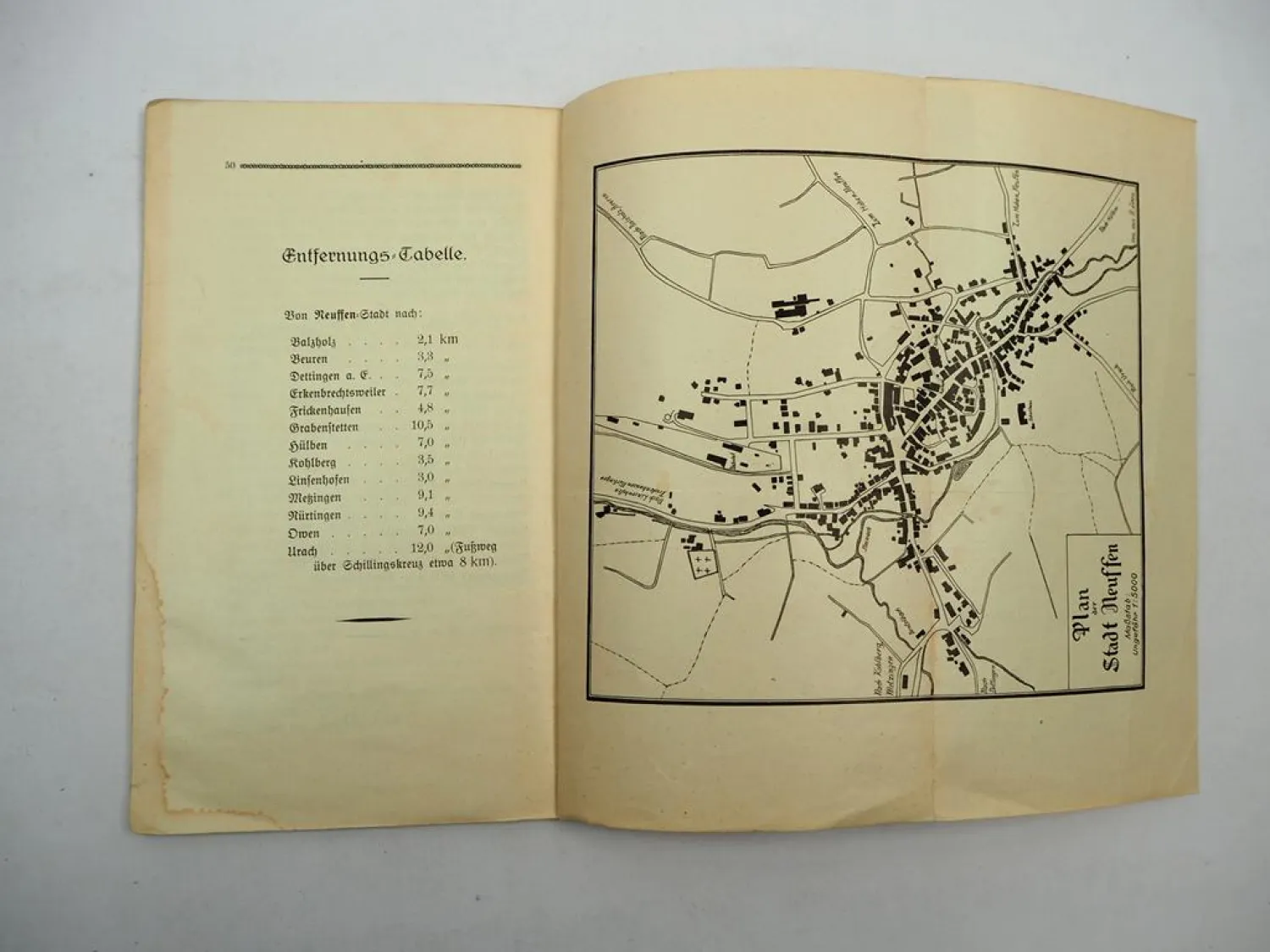 Reiseratgeber Neuffen und Hohenneuffen 1926 Nürtingen Baden-Württemberg