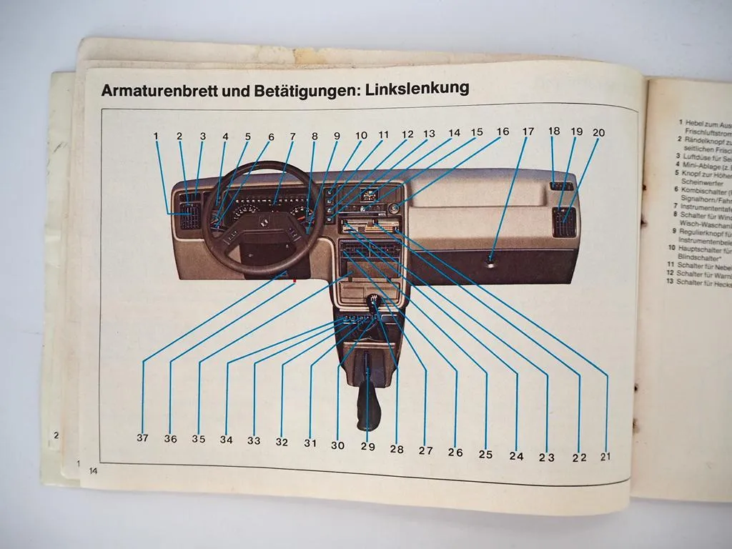 Renault 20 TL TS LS TX TD GTD Betriebsanleitung Bedienungsanleitung 1980er Jahre