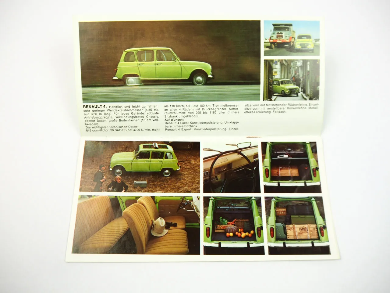Renault 4 5 6 12 15 16 17 Programmübersicht PKW Prospekt 1973