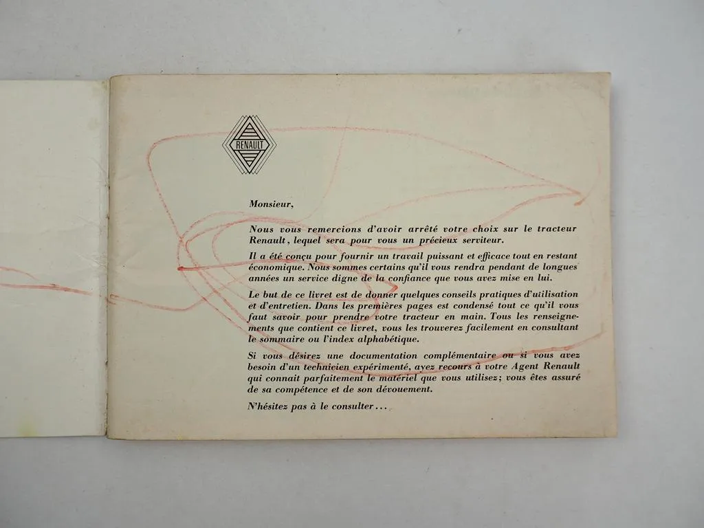 Renault 50 60 70 80 Betriebsanleitung Utilisation Entretien Operation Guide