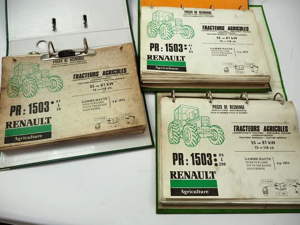 Renault 7591 - 7681 7594 7624 7644 - 7684 7622 7624 Ersatzteilkatalog 1974 - 85