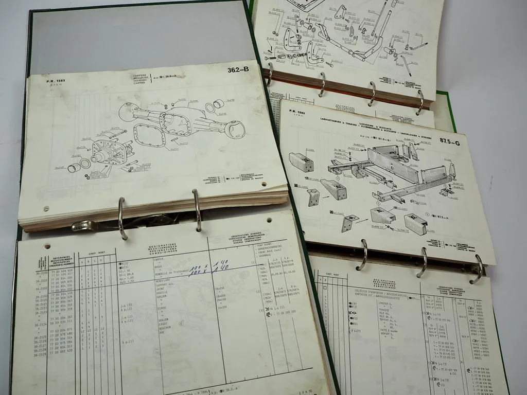 Renault 7591 - 7681 7594 7624 7644 - 7684 7622 7624 Ersatzteilkatalog 1974 - 85