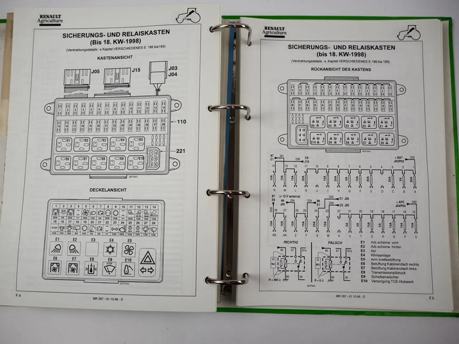 Renault Ares 540 550 610 620 630 Werkstatthandbuch Reparaturanleitung Kap. A - D