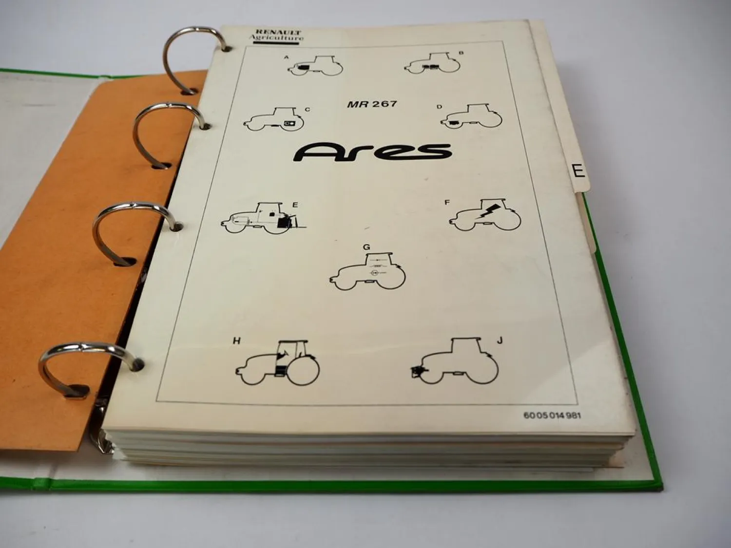 Renault Ares 610 620 630 Traktor Werkstatthandbuch Reparaturanleitung Kap. E - H