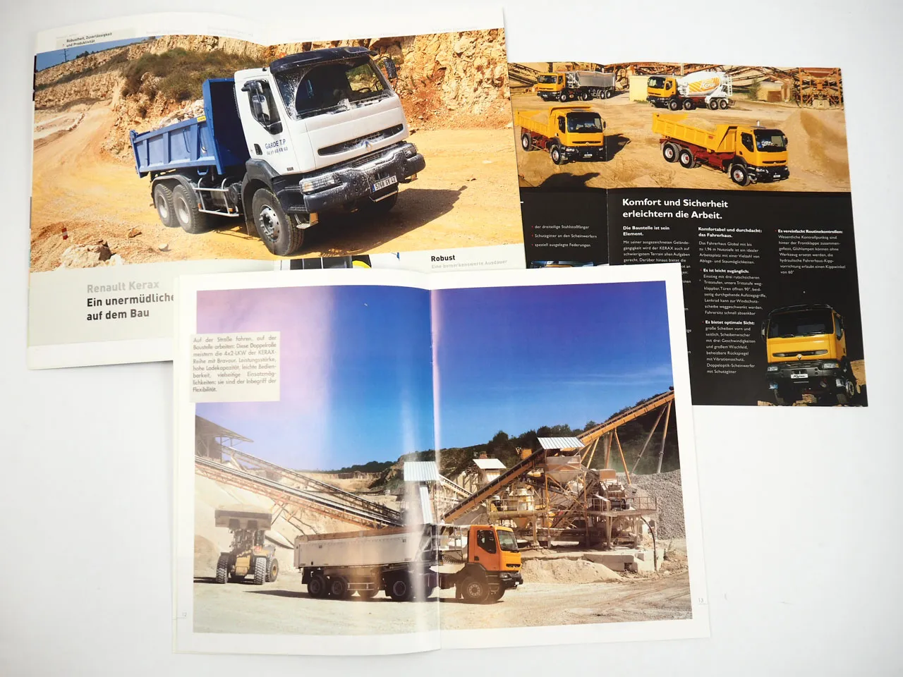 Renault Kerax LKW 3x Prospekt 1998/2003