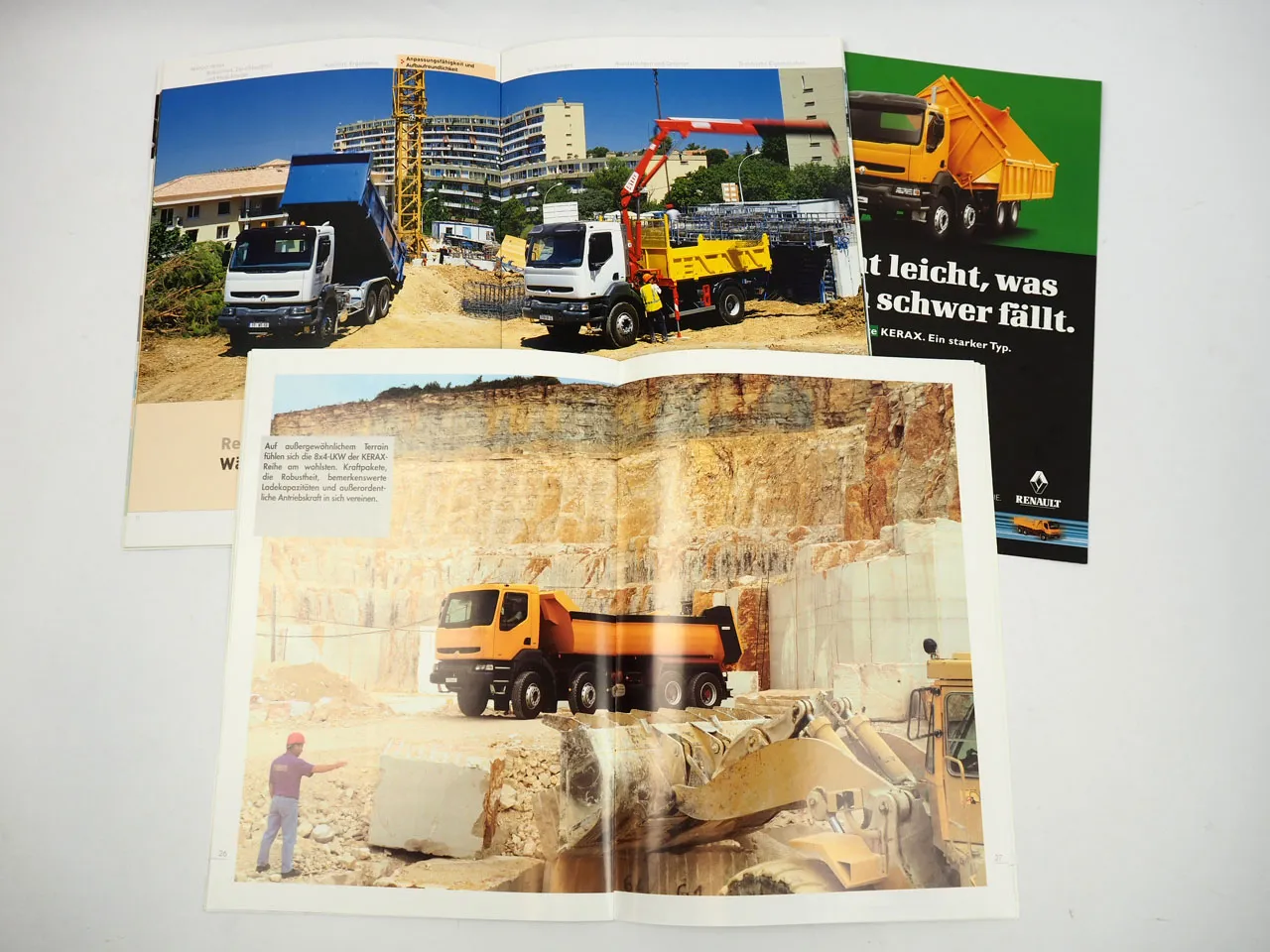 Renault Kerax LKW 3x Prospekt 1998/2003