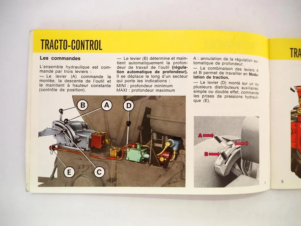 Renault Kraftheber Tracto-Control Bedienungsanleitung Wartung