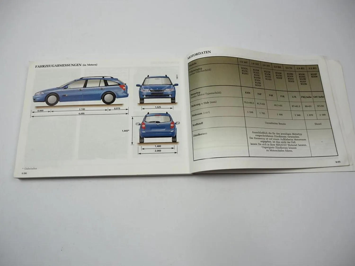 Renault Laguna 2 Grandtour Betriebsanleitung Bedienungsanleitung Juli 2001
