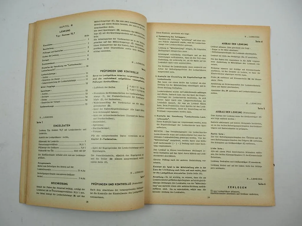 Renault Master R77 R78 Schlepper Reparaturhandbuch Werkstatthandbuch 1964