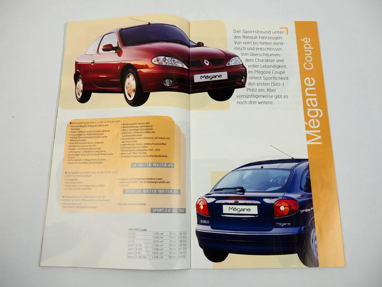 Renault Modellprogramm 1999 Twingo Clio Megane Kangoo Laguna Trafic PKW Prospekt