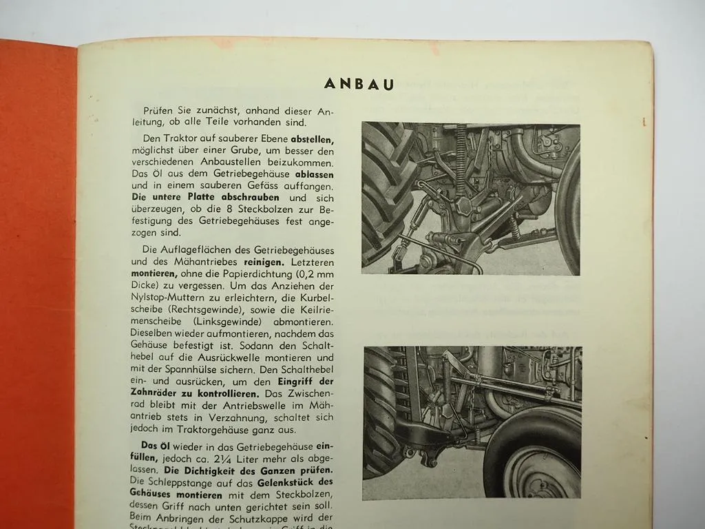 Renault N 70 71 72 31 Super 4 5 7 Schlepper Kuhn Mähwerk Betriebsanleitung ETL