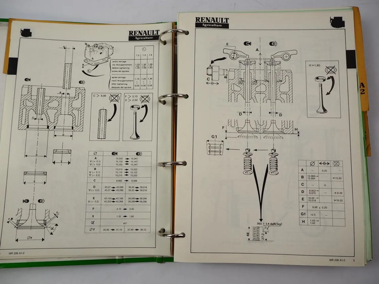 Renault Traktor Deutz & MWM Motor Werkstatthandbuch Reparaturanleitung MR226