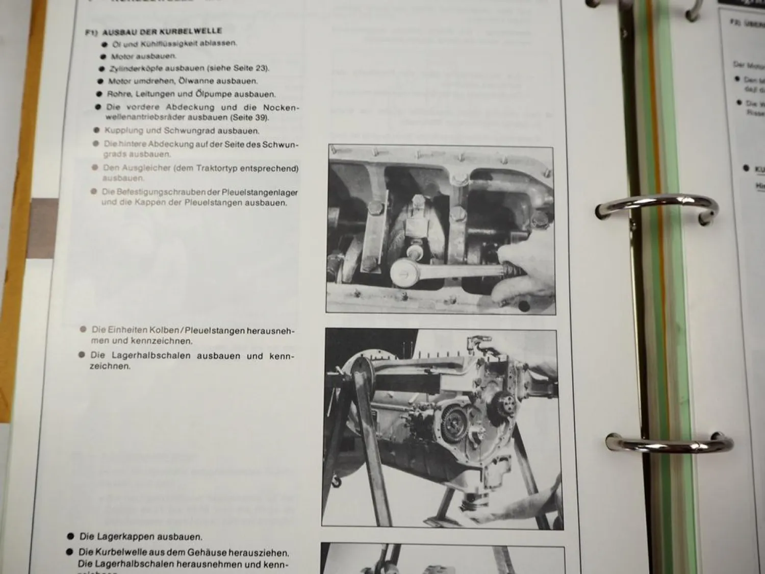 Renault Traktor Deutz & MWM Motor Werkstatthandbuch Reparaturanleitung MR226