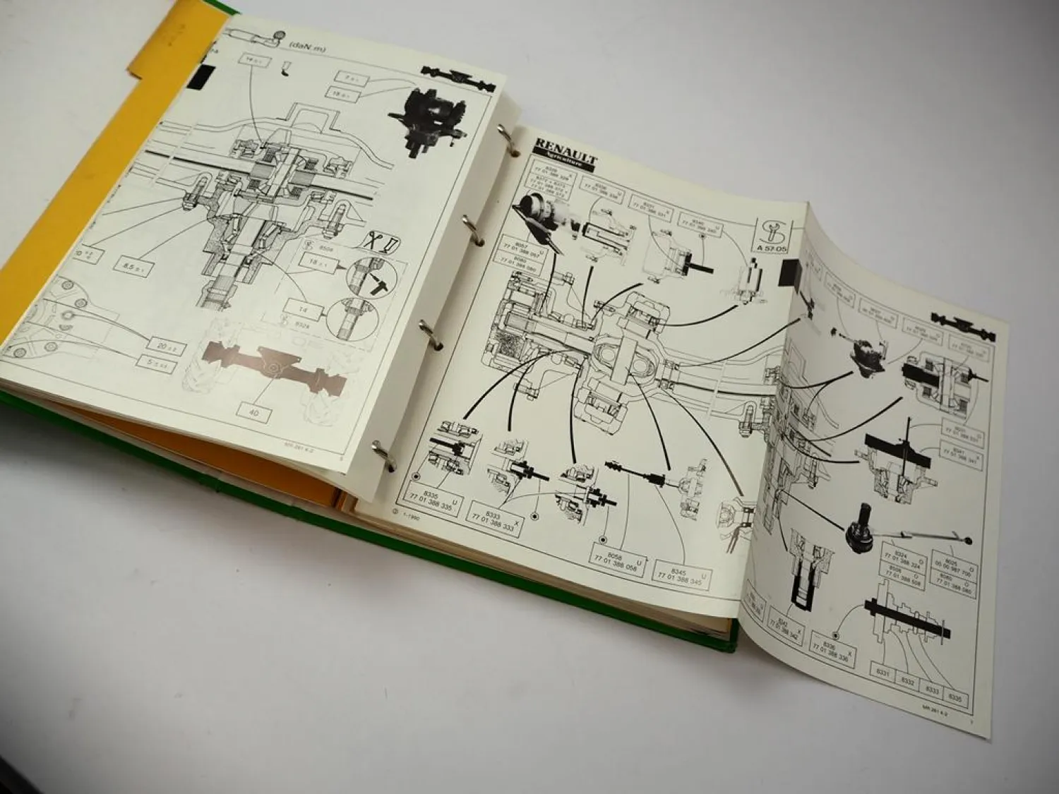 Renault Traktor Werkstatthandbuch Kenndaten Einstellmaße Reparaturanleitung