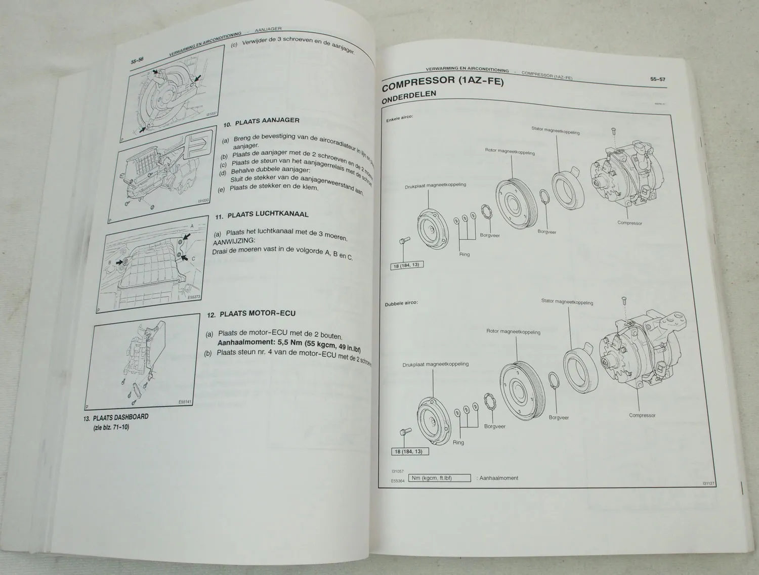 Reparatiehandboek Toyota Avensis Verso mei 2001 ACM CLM 20 serie
