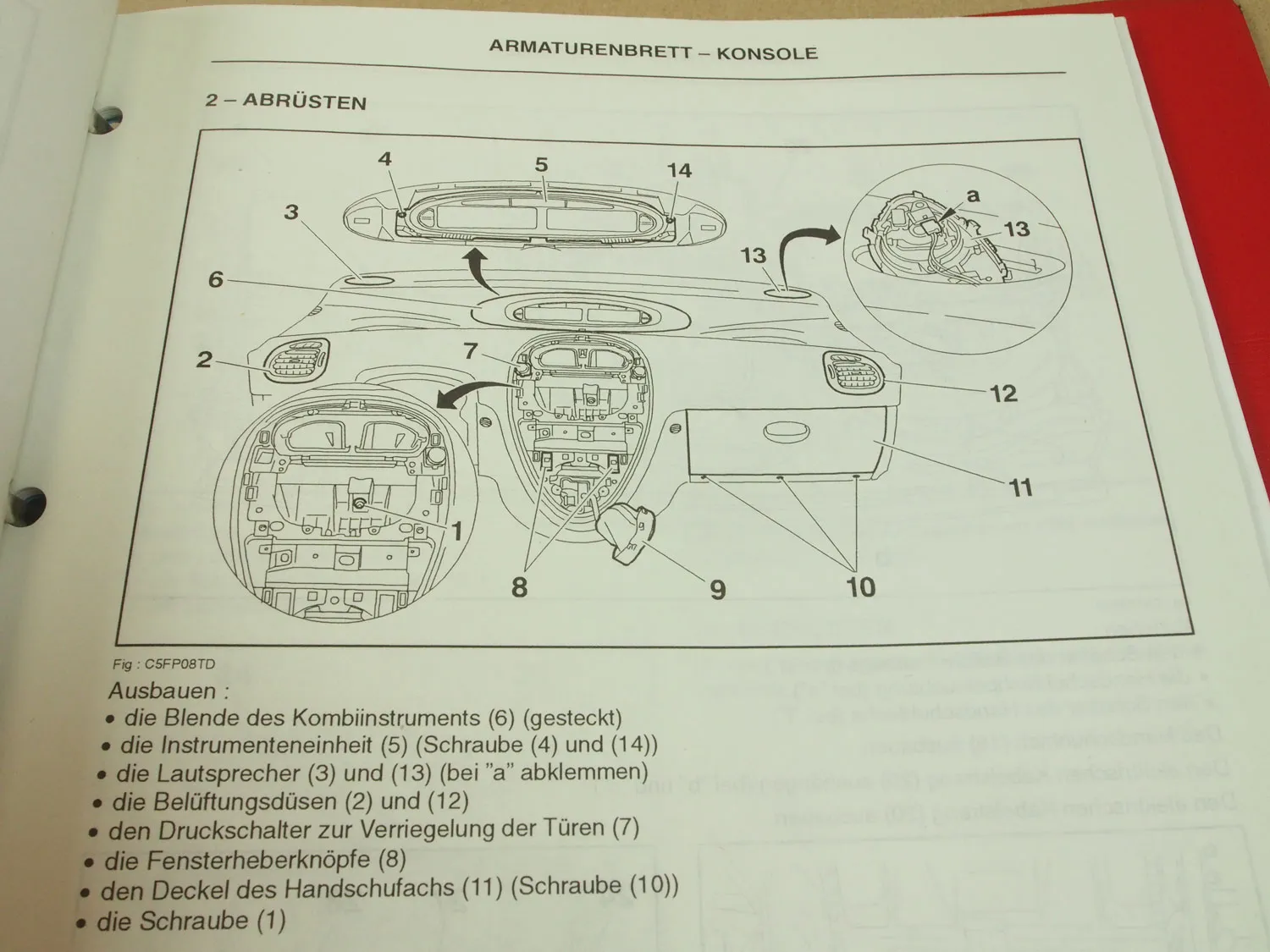 Reparaturanleitung Citroen Xsara Picasso Werkstatthandbuch 1999 - 2002