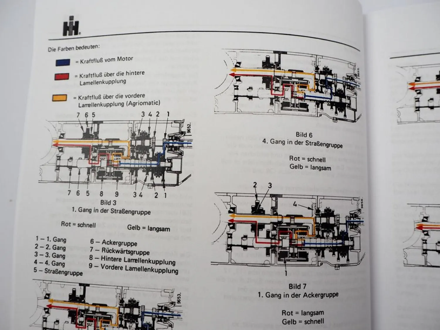 Reparaturanleitung IHC 523 624 724 3654 Werkstatthandbuch Getriebe 1970