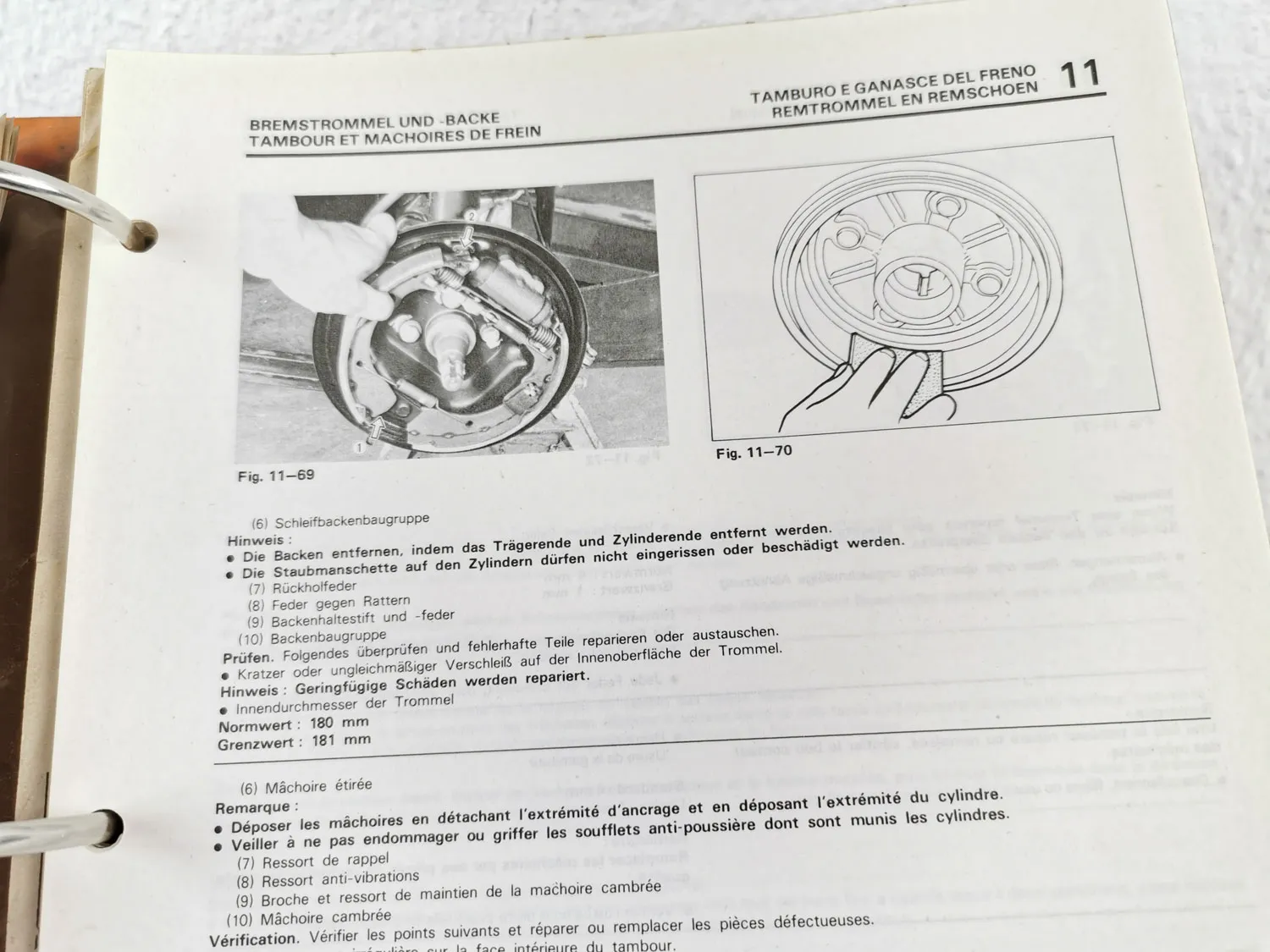 Reparaturanleitung Mazda 323 Garagehandboek Manuel d atelier officina