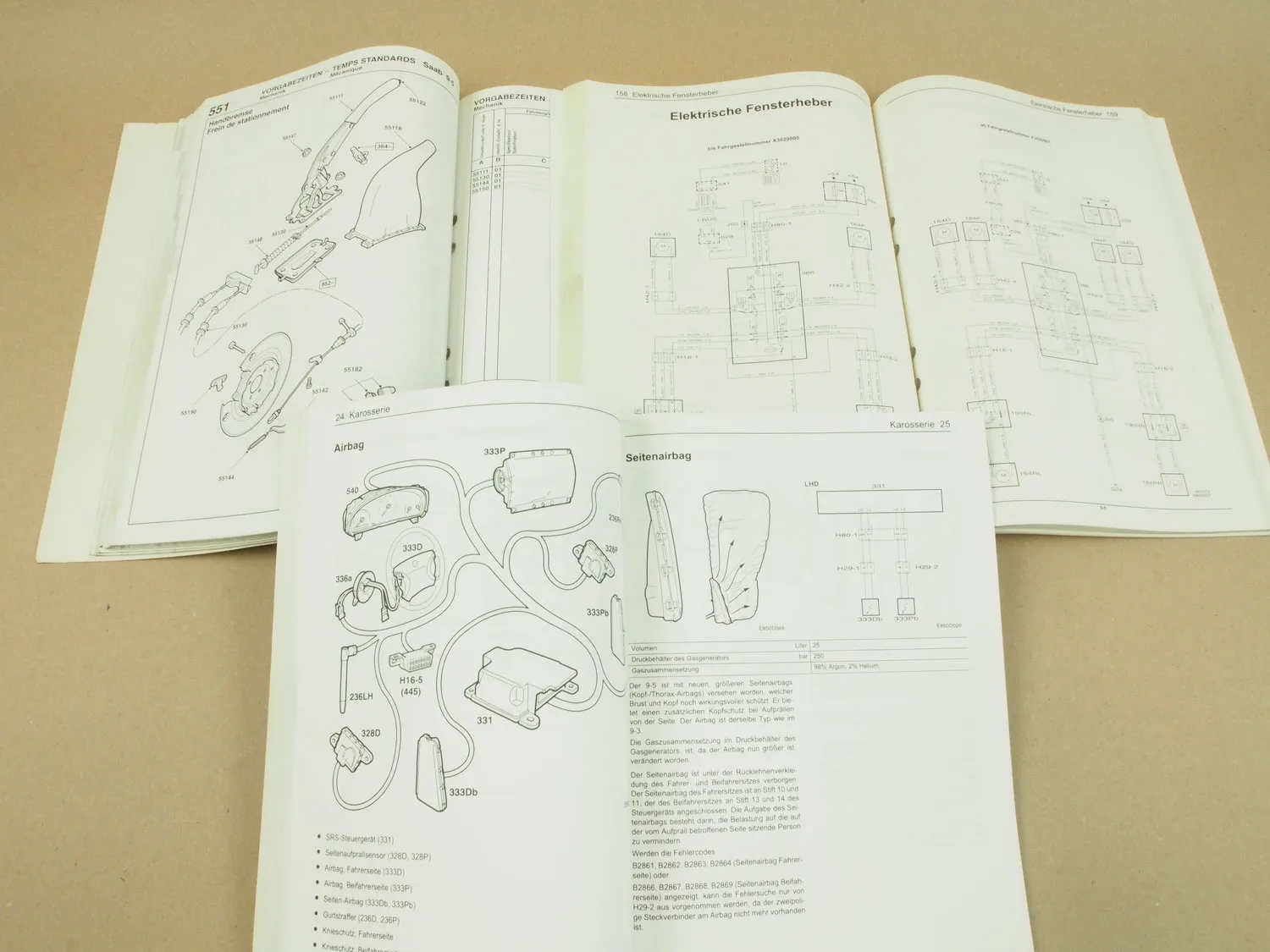 Reparaturanleitung Saab 9-5 YS3E 1999 Elektrik Schaltpläne Neuheiten Richtzeiten