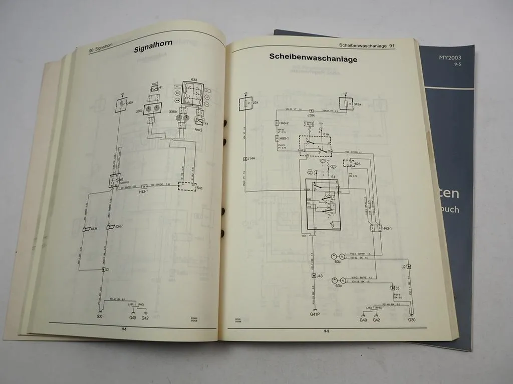 Reparaturanleitung Saab 9-5 YS3E 2003 Elektrik Schaltpläne Schaltplan Neuheiten