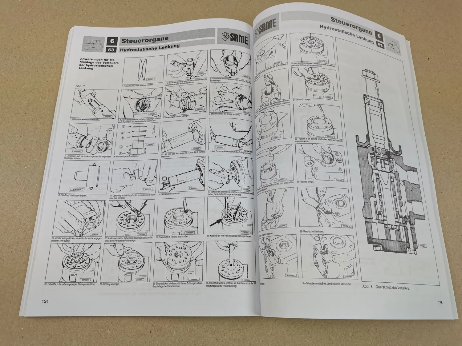 Reparaturanleitung Same Aster 60 70 Werkstatthandbuch