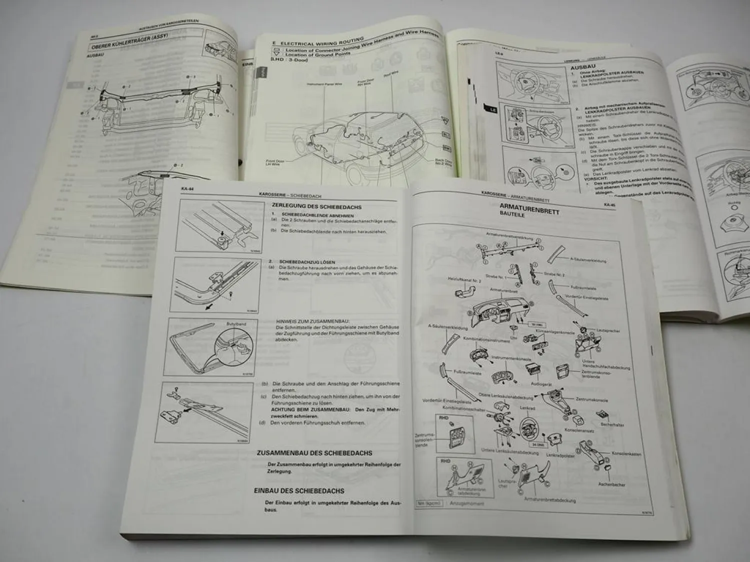 Reparaturanleitung Toyota Starlet P9 EP90 EP91 Werkstatthandbuch 1996 - 1999