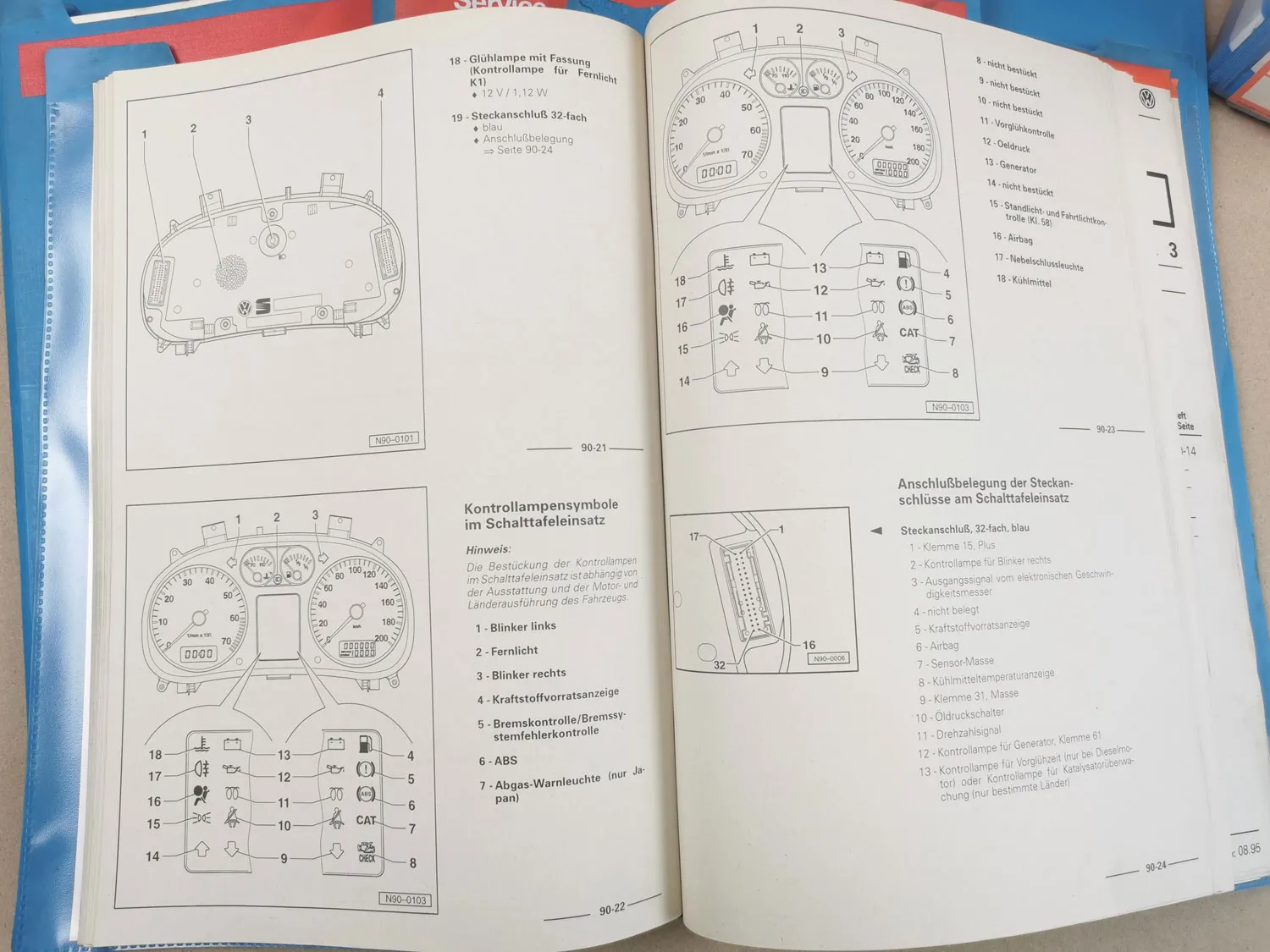 Reparaturanleitung VW Polo 3 6N Fahrwerk Karosserie elektrische Anlage Wartung