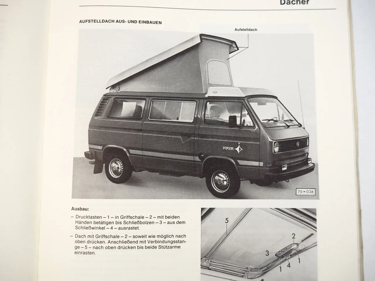 Reparaturanleitung VW T3 Bus Joker California Bulli ab 1979 Campingausrüstung