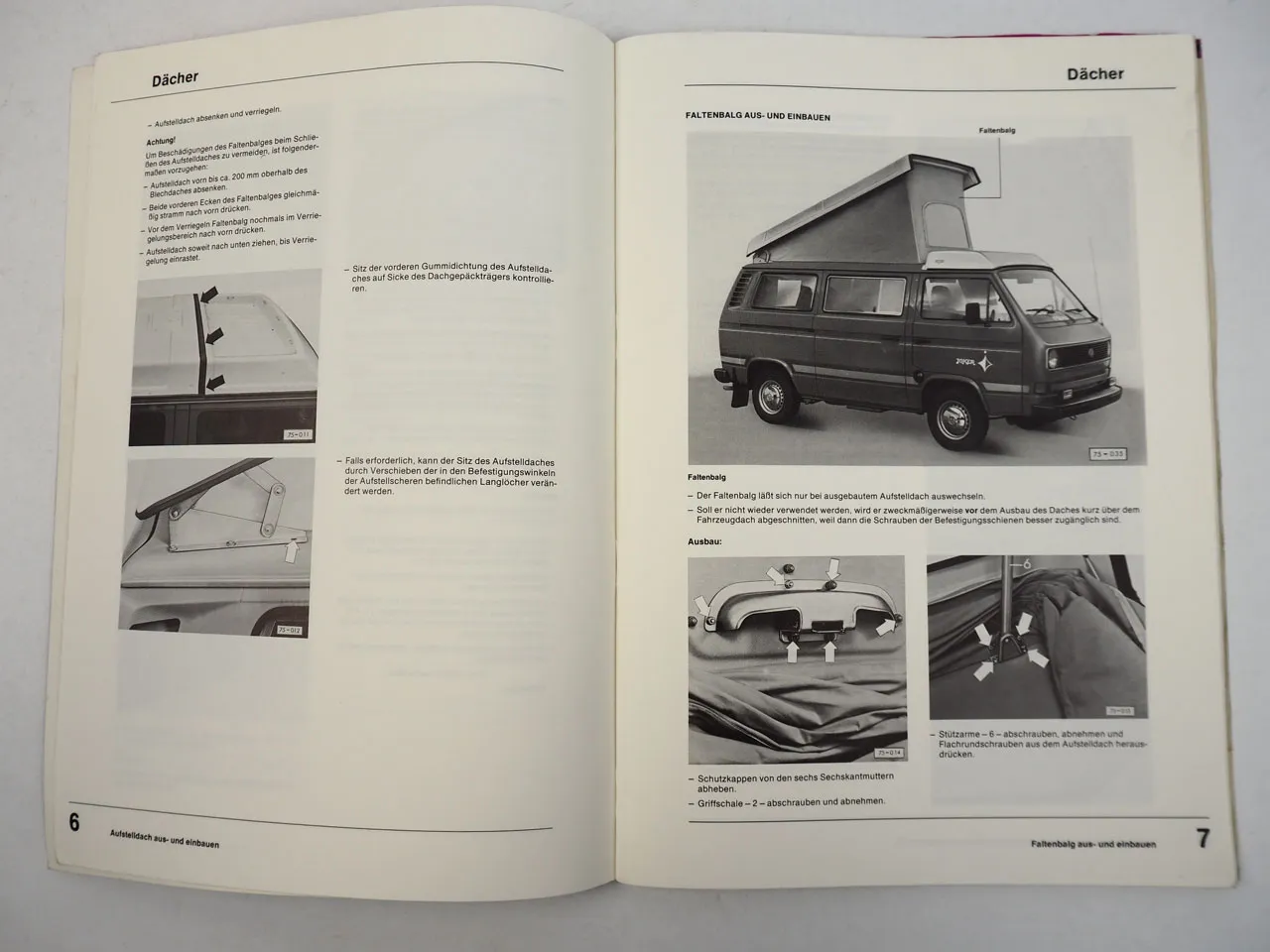 Reparaturanleitung VW T3 Bus Joker California Bulli ab 1979 Campingausrüstung