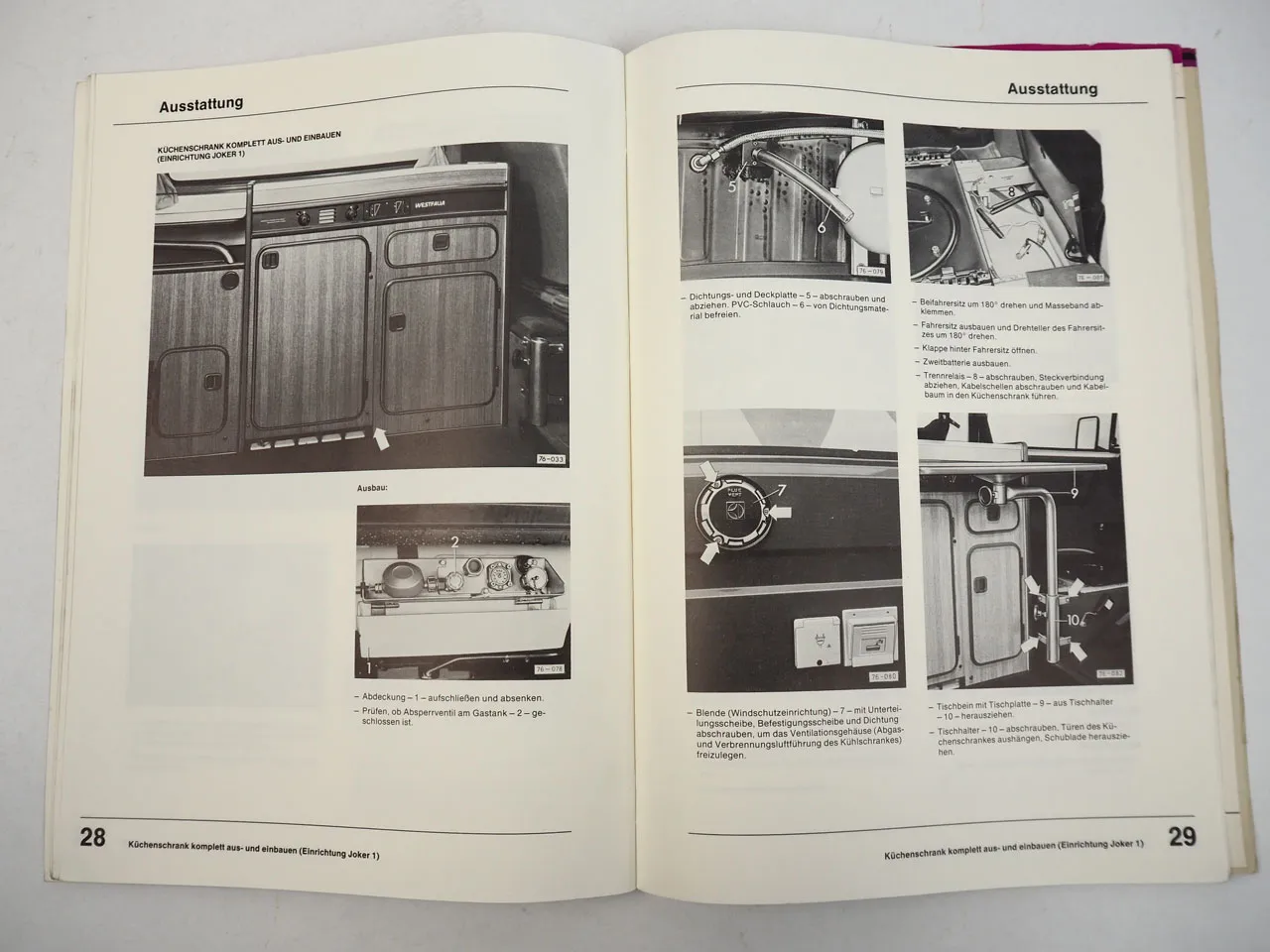 Reparaturanleitung VW T3 Bus Joker California Bulli ab 1979 Campingausrüstung
