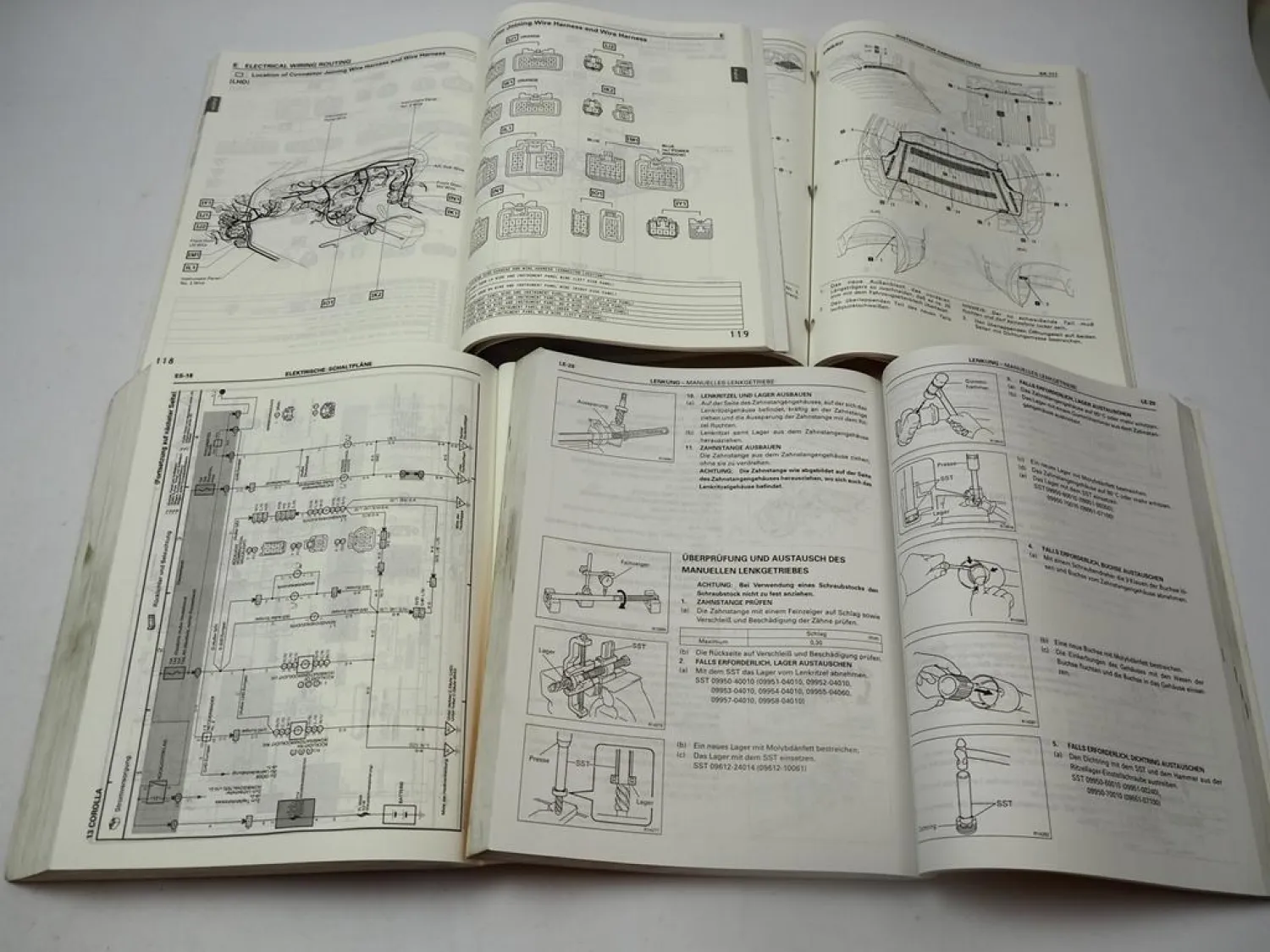 Reparaturhandbuch Toyota Corolla E10 ab 1991 1995 Werkstatthandbuch Schaltplan
