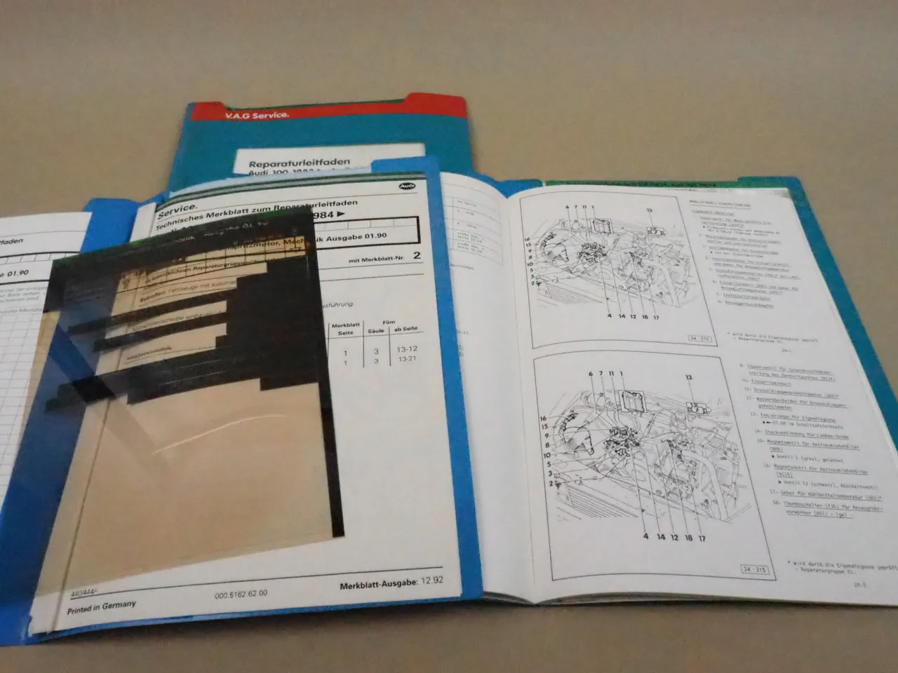 Reparaturleitfaden Audi 100 200 C3 Typ 44 1,8 l Motor PH 4B Mono KE Jetronic