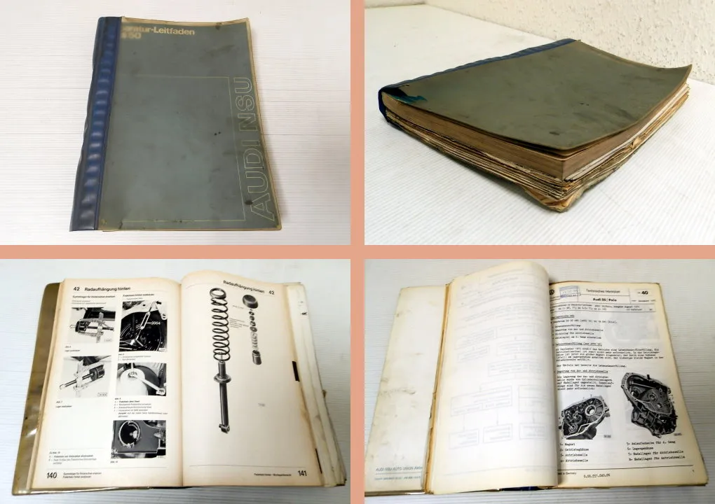 Reparaturleitfaden Audi 50 50 LS + GL Werkstatthandbuch HB / HC, GE / GD 1975