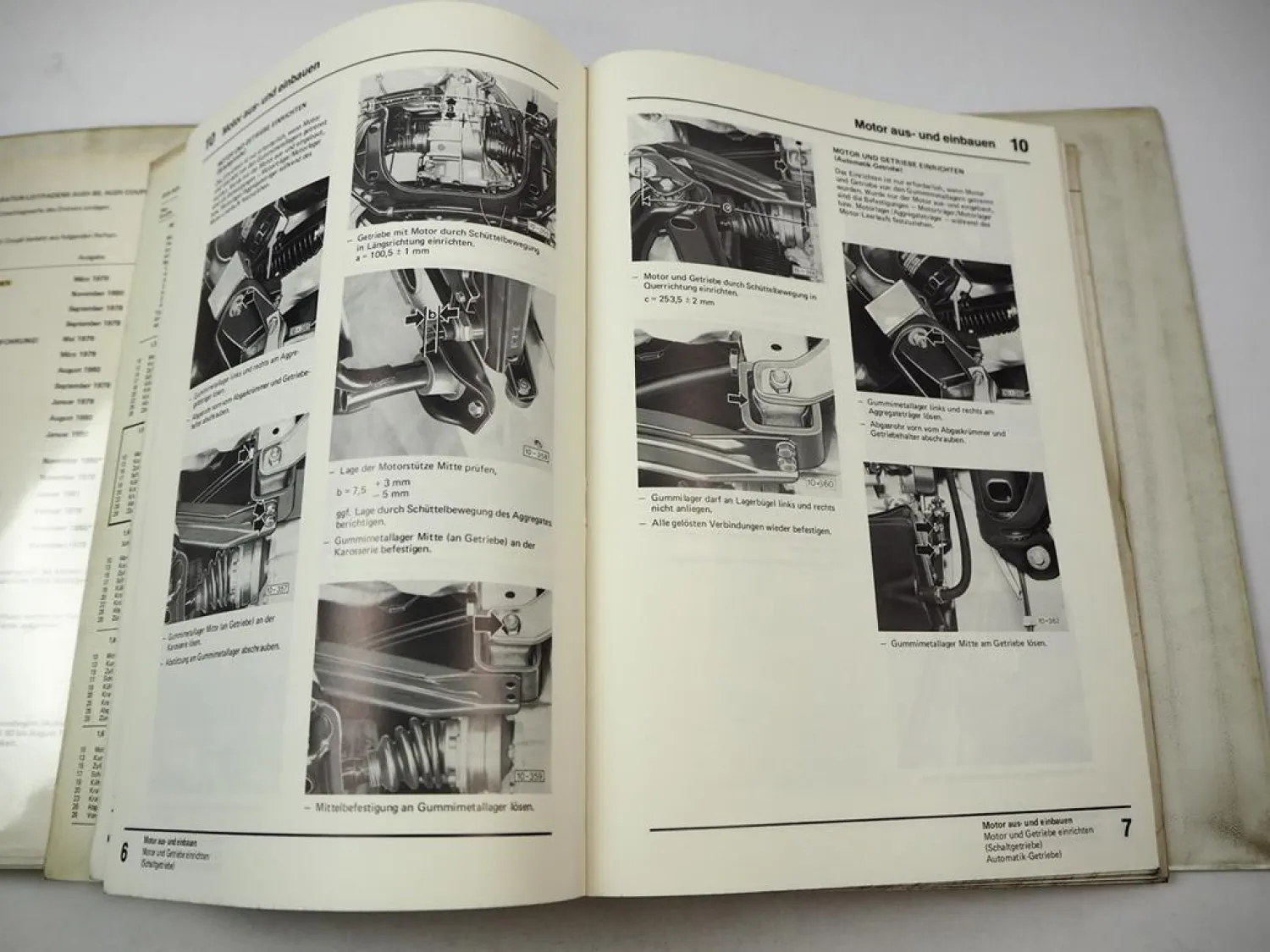 Reparaturleitfaden Audi 80 Coupe 1.6 Vergasermotor YN YY YP YU Werkstatthandbuch