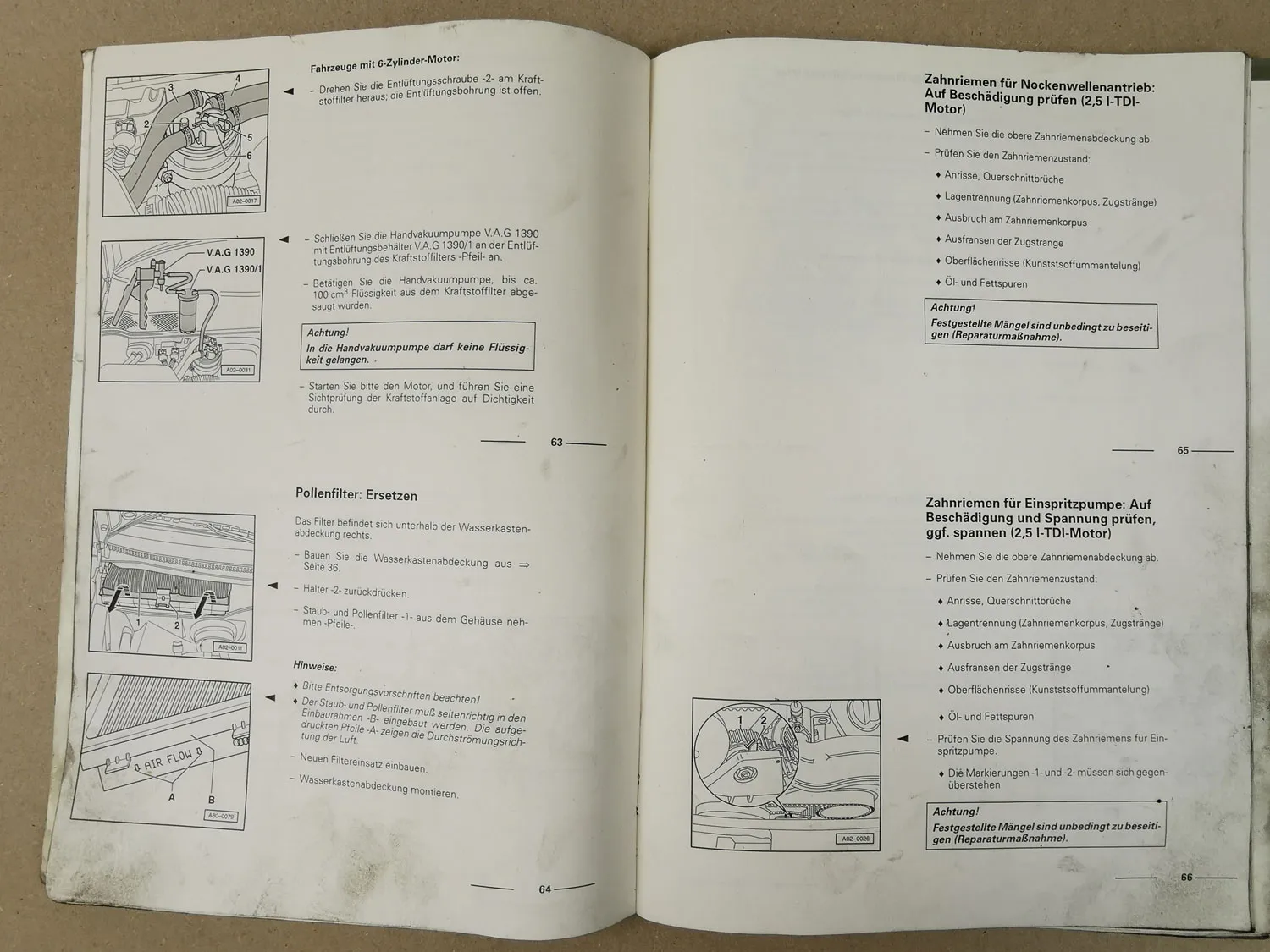 Reparaturleitfaden Audi A6 C5 Typ 4B Instandhaltung genau genommen 1998-2000