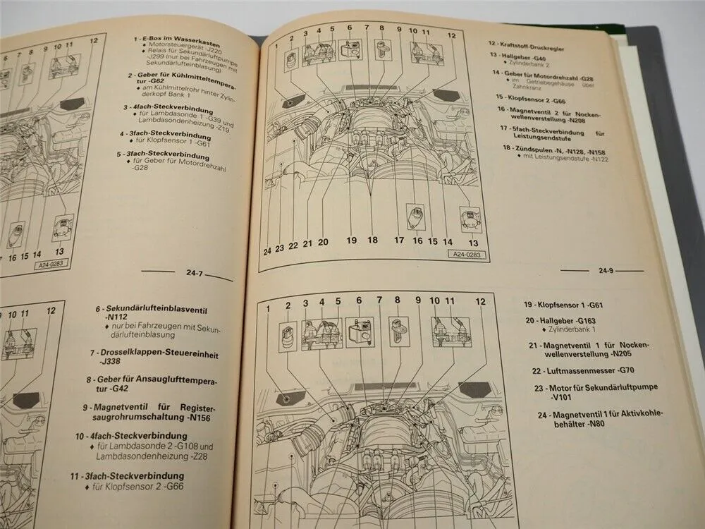 Reparaturleitfaden Audi A8 D2 Werkstatthandbuch 2,8l V6 Motronic AQD AR