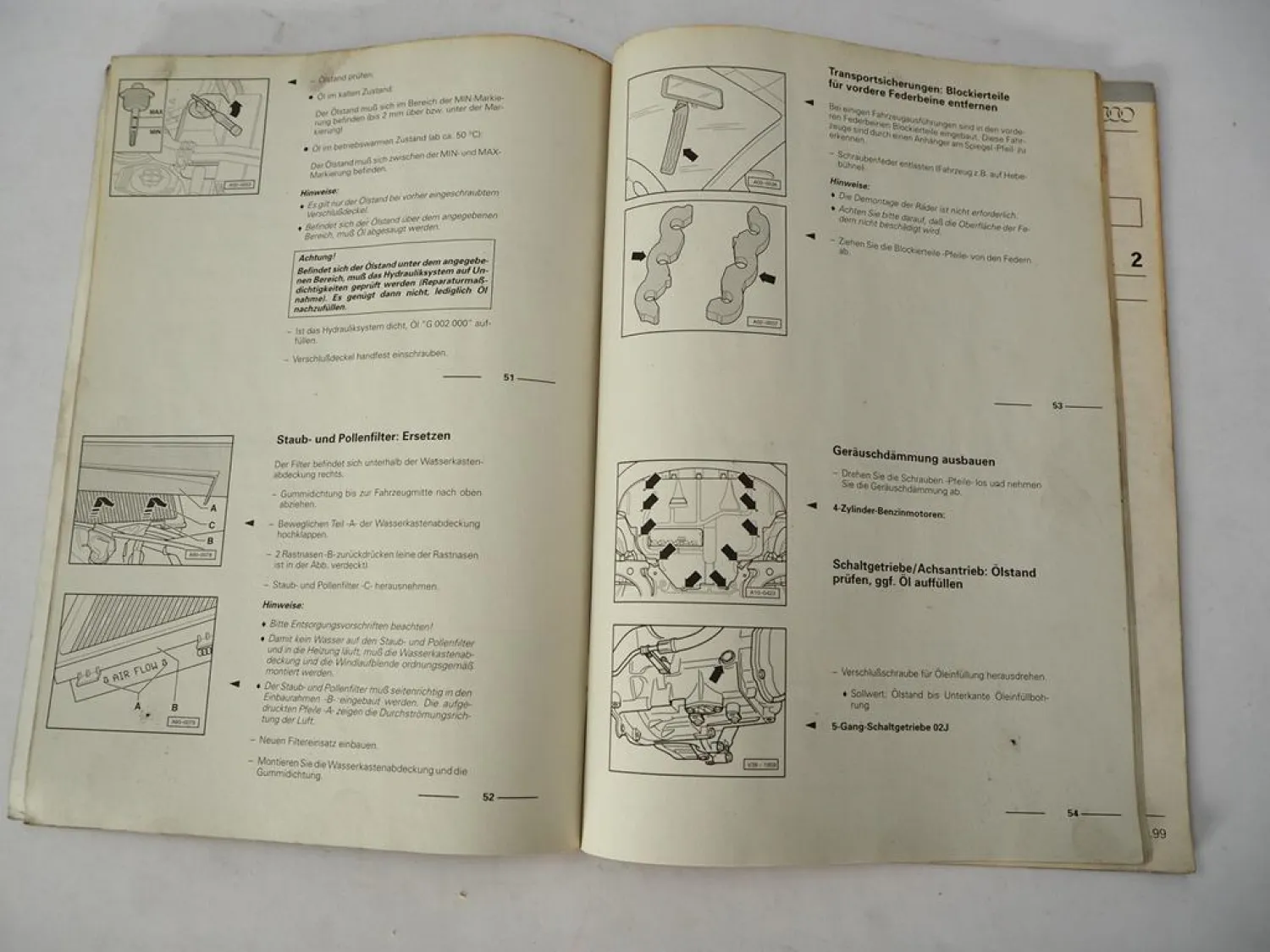 Reparaturleitfaden Audi TT 8N ab 1999 Instandhaltung genau genommen AJQ APP APX