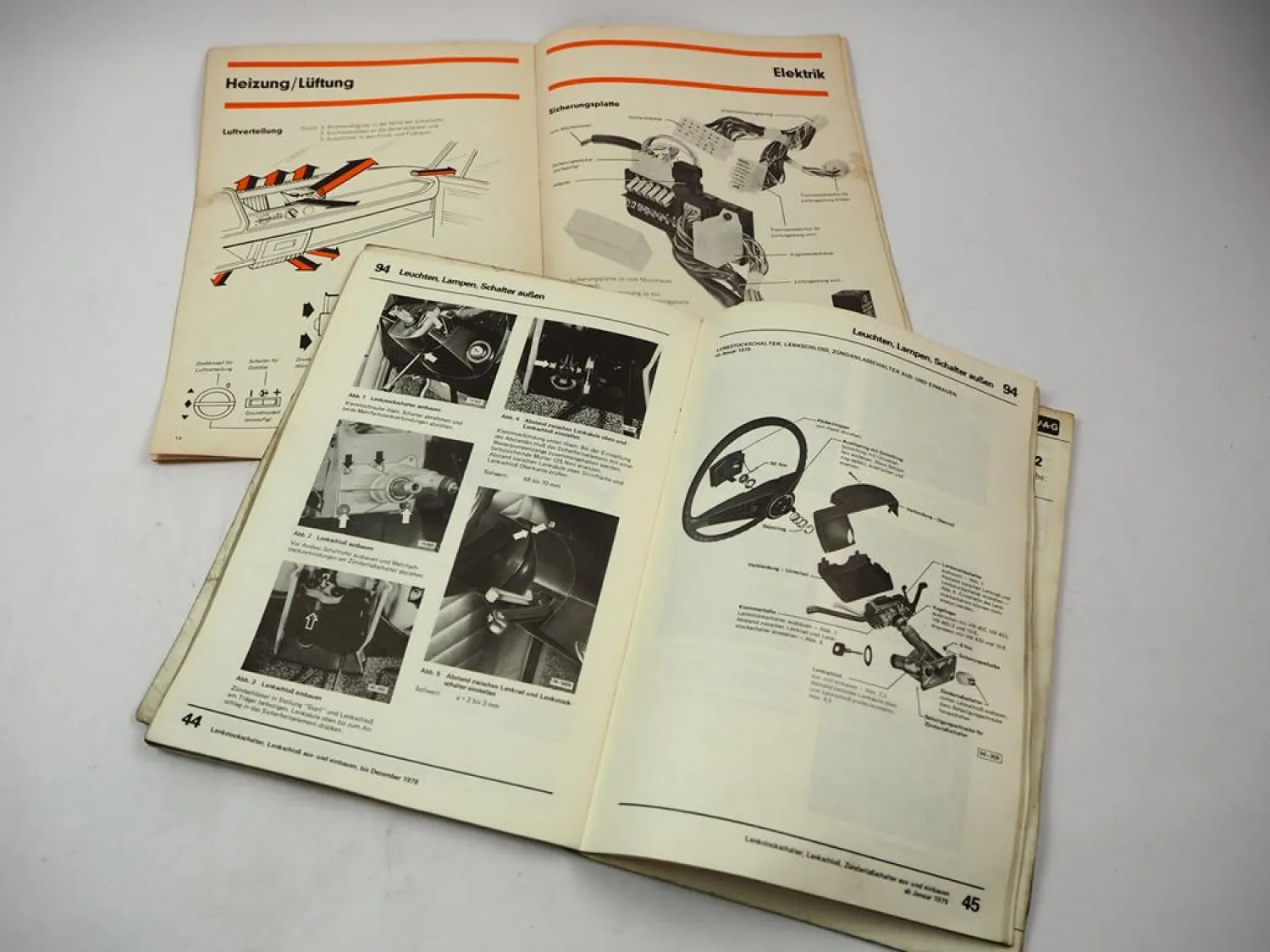 Reparaturleitfaden & SSP VW Polo 1 Typ 86 Elektrische Anlage Heizung 1975/79