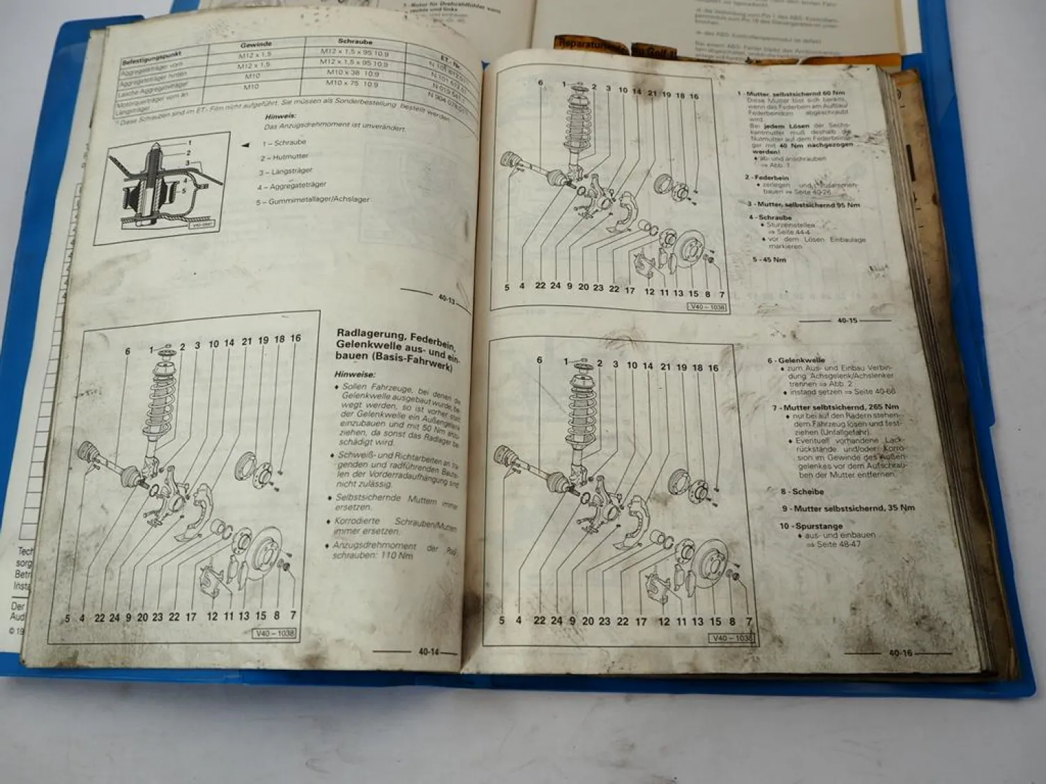 Reparaturleitfaden VW Golf 3 GTI VR6 TDI Fahrwerk Achsen Bremsen ABS 1992 -1997