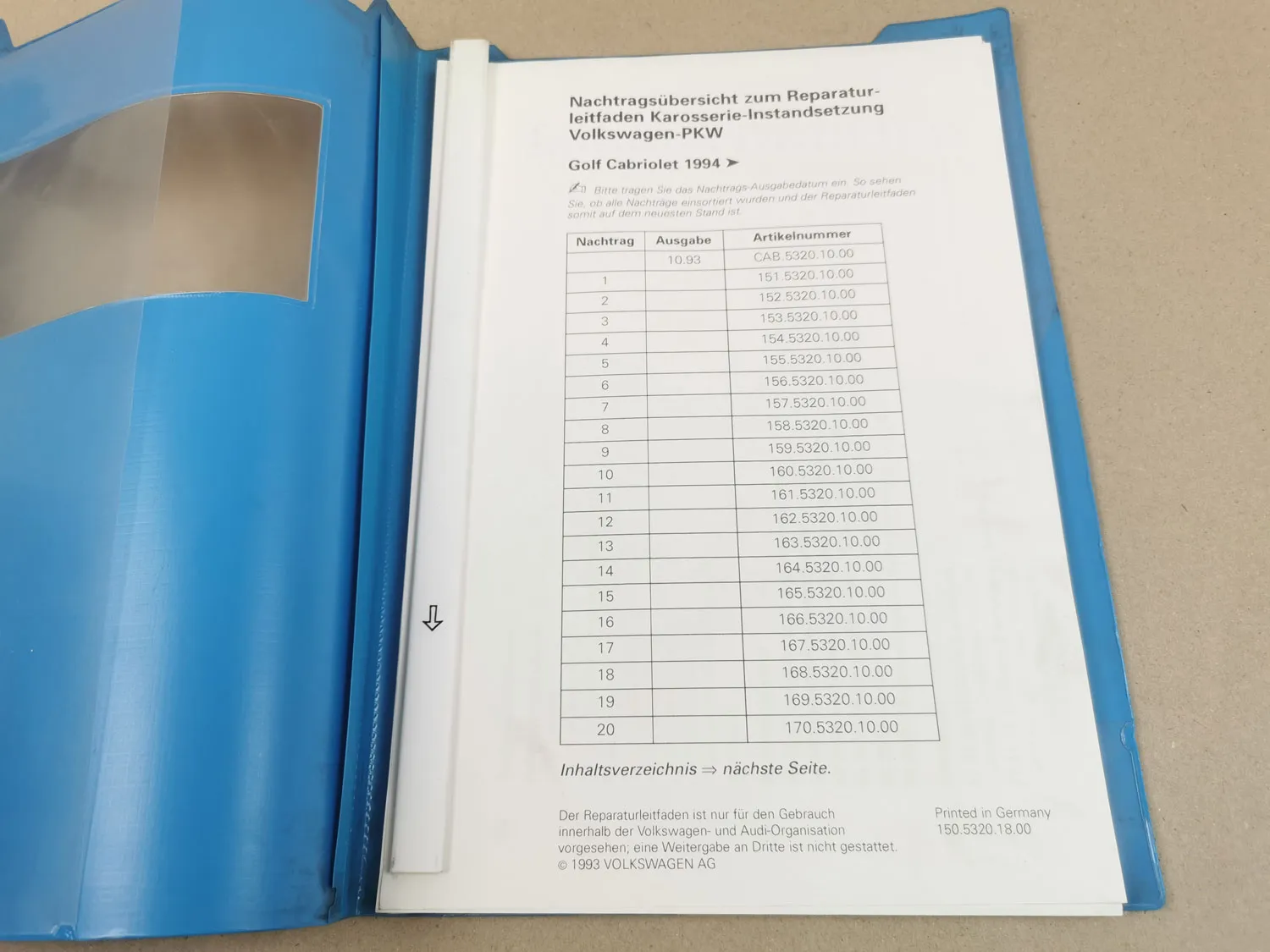 Reparaturleitfaden VW Golf Cabriolet Karosserie Instandsetzung ab 1994