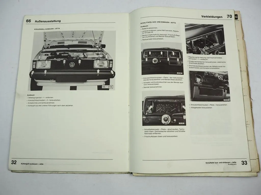 Reparaturleitfaden VW Golf Scirocco Typ 17 53 Werkstatthandbuch Karosserie 1983
