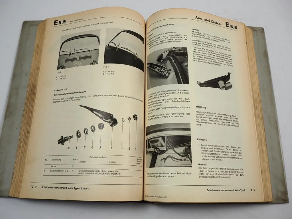 Reparaturleitfaden VW Käfer Bus T2 Typ 3 4 Werkstatthandbuch Elektrische Anlage