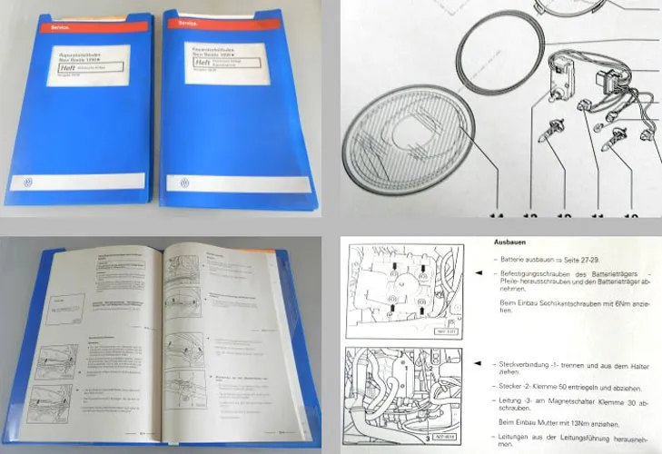 Reparaturleitfaden VW New Beetle 9C Heizung Klima Inspektion Elektrische Anlage